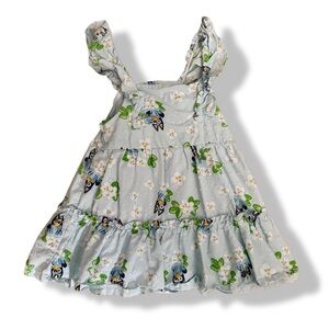 Bluey Kids Dress in Light Blue and Green